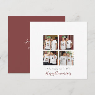 Moderne 4 foto LGBT Gay Liefde Echtgenoot Jubileum