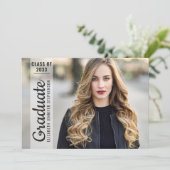 Moderne 4 fotocollage afstuderen bedekking eenvoud aankondiging (Staand voorkant)