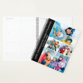 Moderne 4 Fotocollage Gepersonaliseerde Custom Pla Planner (Display)