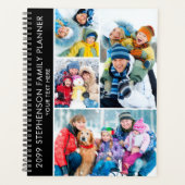 Moderne 4 Fotocollage Gepersonaliseerde Custom Pla Planner (Voorkant)