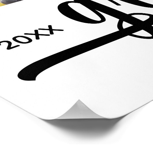 Moderne 4 foto's Afstudeerfeest Poster (Hoek)