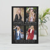 Moderne 4 foto's Model Actor Comp Kaart (Staand voorkant)