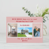 Moderne 4 foto's We hebben bewegende aankondiging  (Staand voorkant)