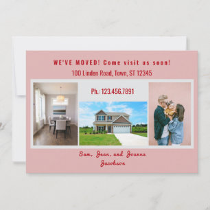 Moderne 4 foto's We hebben bewegende aankondiging