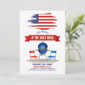 Moderne 4 juli BBQ ID1106 Kaart (Staand voorkant)