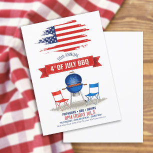 Moderne 4 juli BBQ ID1106 Kaart