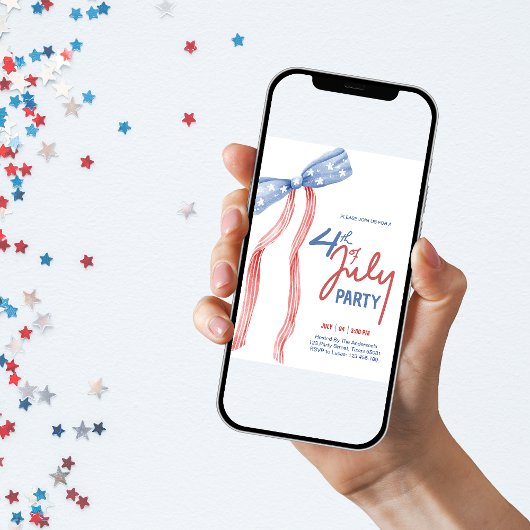 Moderne 4 juli Boog Feest Patriottisch  Kaart