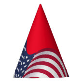 Moderne 4 juli Patriottische Amerikaanse Vlag Feesthoedjes (Voorkant)
