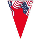 Moderne 4 juli Patriottische Amerikaanse Vlag Vlaggetjes (Tweede vlag)