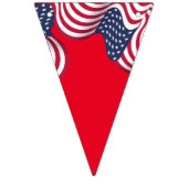 Moderne 4 juli Patriottische Amerikaanse Vlag Vlaggetjes (Eerste vlag)