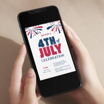 Moderne 4 juli Rood Wit en Blauw Viering