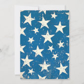 Moderne 4th of July Achtertuin BBQ I USA Vlag Kaart (Achterkant)