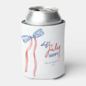 Moderne 4th of July Bow Party Patriottisch Blikjeskoeler (Blikje Voorkant)