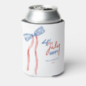 Moderne 4th of July Bow Party Patriottisch Blikjeskoeler (Blikje Achterkant)