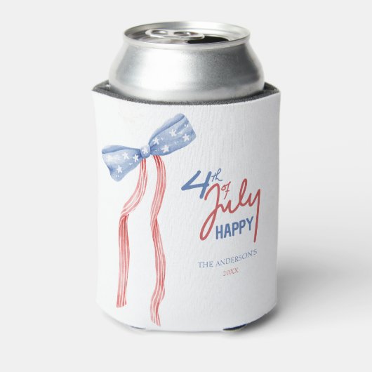 Moderne 4th of July Bow Party Patriottisch Blikjeskoeler (Blikje Achterkant)