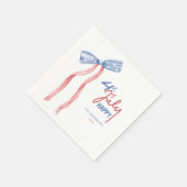 Moderne 4th of July Bow Party Patriottisch Servet (Hoek)