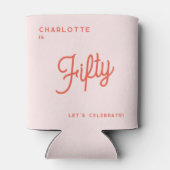 Moderne 50 50ste 50ste verjaardag blikjeskoeler (Achterkant)