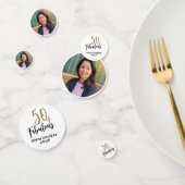 Moderne 50 en Fabulous Foto 50e Verjaardag Confetti (Groep)