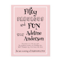 Moderne 50 en Fabulous Roze 50ste Verjaardagsfeest