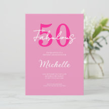 Moderne 50 en Fabulous Roze 50ste Verjaardagsfeest