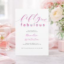 Moderne 50 en Fabulous Roze 50ste verjaardagsfeest