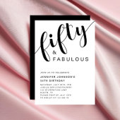 Moderne 50 en fantastische 50e verjaardag kaart