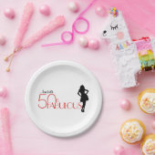 Moderne 50- & FABULOUS 50ste verjaardag op maat Papieren Bordje (Feest)