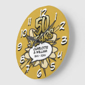 Moderne 50e Golden Jubileum Comic Book Grote Klok (Hoek)