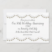 Moderne 50e gouden huwelijksjubileum kaart (Voorkant)