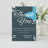 Moderne 50e verjaardag bedankkaart (Staand voorkant)