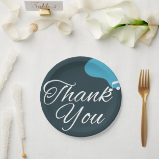 Moderne 50e verjaardag bedankt papieren bordje