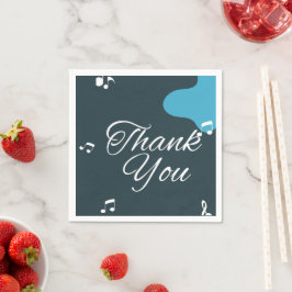 Moderne 50e verjaardag bedankt servetten