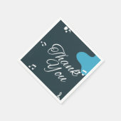 Moderne 50e verjaardag bedankt servetten (Hoek)