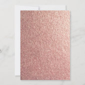 Moderne 50e verjaardag, chic typografie roos goud (Achterkant)