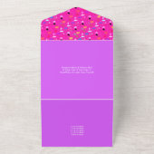 Moderne 50e verjaardag feest viert Glam All In One Uitnodiging (Buitenkant)