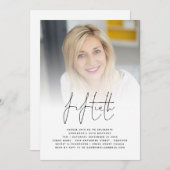 Moderne 50e verjaardag Fotoscriptpartij Kaart (Voorkant / Achterkant)