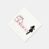 Moderne 50e verjaardag persoonlijke 50 & FABULOUS Servet (Hoek)