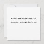 Moderne 50e verjaardag Red Black W1072 Kaart (Achterkant)