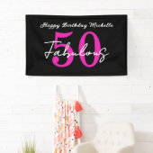 Moderne 50e verjaardagsfeest 50 en fantastisch fee spandoek (Insitu)