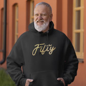 Moderne 50ste verjaardag Eenvoudig Vijftig Goud T-shirt