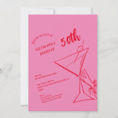 Moderne 50ste verjaardag uitnodiging (Voorkant)