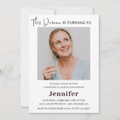 Moderne 55ste verjaardag uitnodigingen voor haar f (Voorkant)