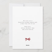 Moderne 5 foto collage Vrolijk Kerstfeest Feestdagenkaart (Achterkant)