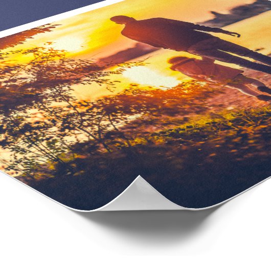 Moderne 5 foto's collage grid sjabloon familiecijf poster (Hoek)