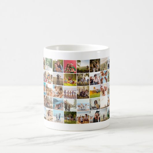Moderne 60 fotocollage koffiemok (Center)