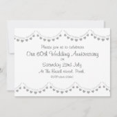 Moderne 60e diamanten bruiloft uitnodiging (Voorkant)