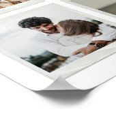 Moderne 60e Jubileum Custom Photo Collage Poster (Hoek)