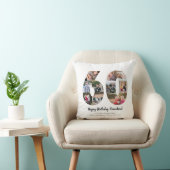 Moderne 60e Nummer Fotocollage Custom Greeting Kussen (Stoel)