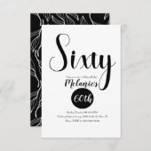 Moderne 60e script: zwart-wit groen kaart (Voorkant / Achterkant)