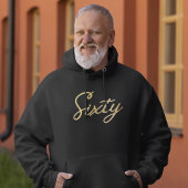 Moderne 60e verjaardag Simple Sixty Gold T-shirt